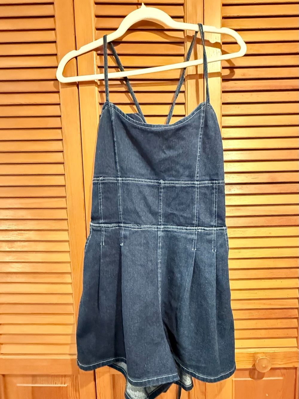 Forever 21 Dark Indigo Denim Romper